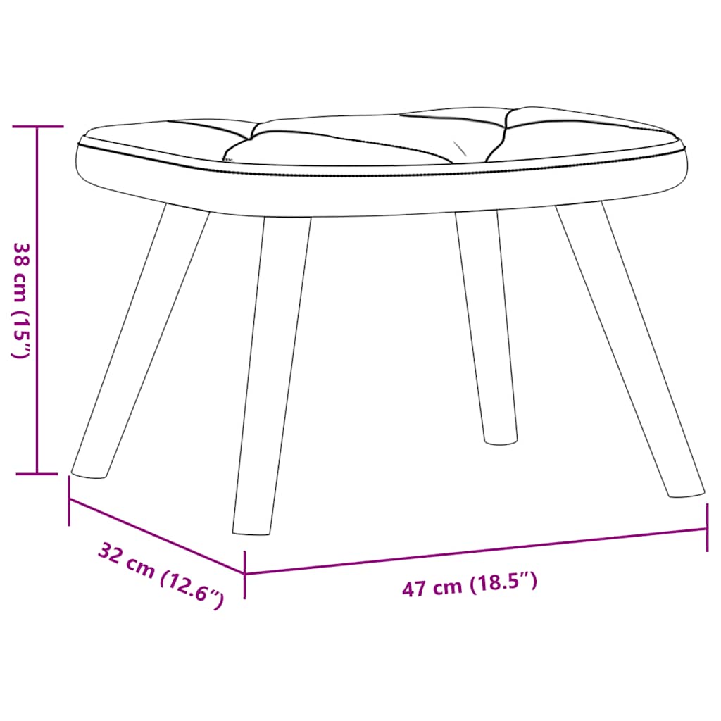 Relaxstoel Met Voetenbank Stof
