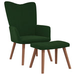 Relaxstoel Met Voetenbank Fluweel