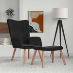 Relaxstoel Met Voetenbank Fluweel