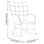Schommelstoel Fluweel En Pvc