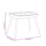 Relaxstoel Met Voetenbank Stof