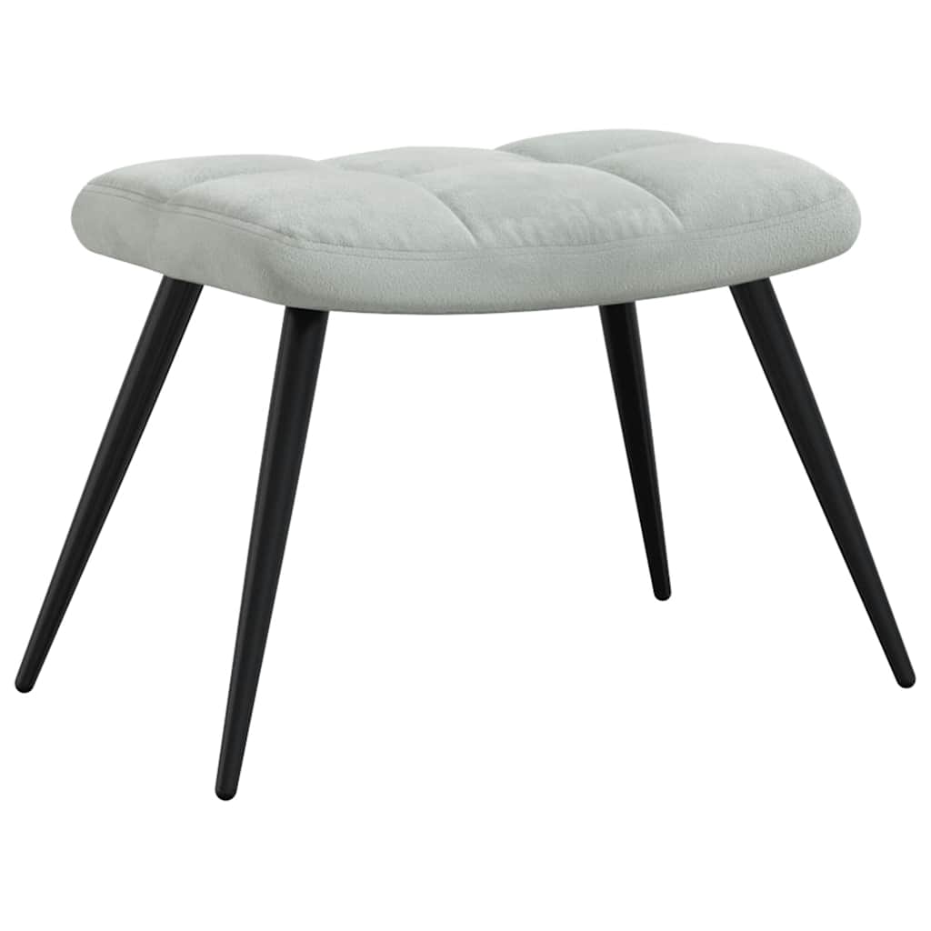 Relaxstoel Met Voetenbank Fluweel