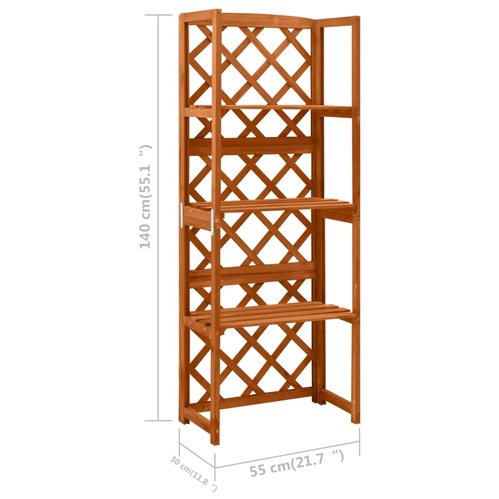 Latwerk Met Schappen 55X30X40 Cm Massief Vurenhout