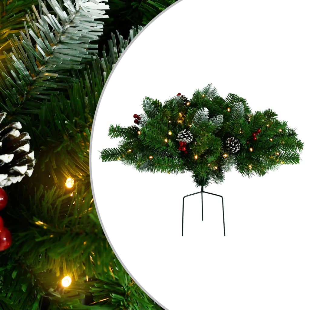 Kerstdecoratie Met Verlichting Pvc Groen