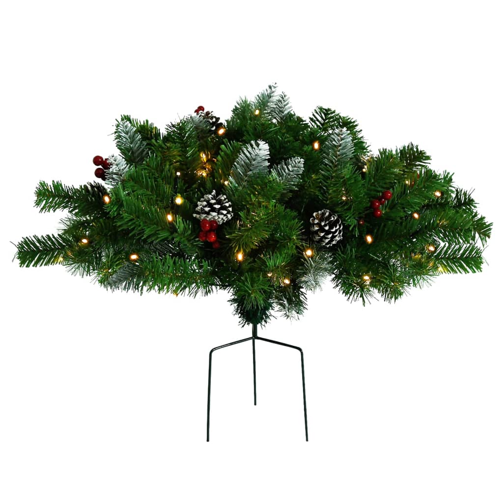 Kerstdecoratie Met Verlichting Pvc Groen