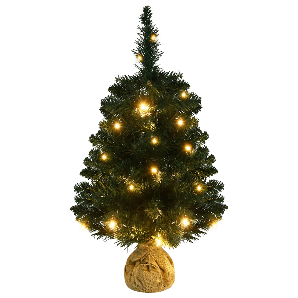 Kunstkerstboom Met Verlichting En Standaard 60 Cm Pvc Groen