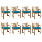 Tuinstoelen 2 St Met Antracietkleurige Kussens Massief Teakhout