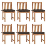 Tuinstoelen 2 St Met Kussens Massief Teakhout