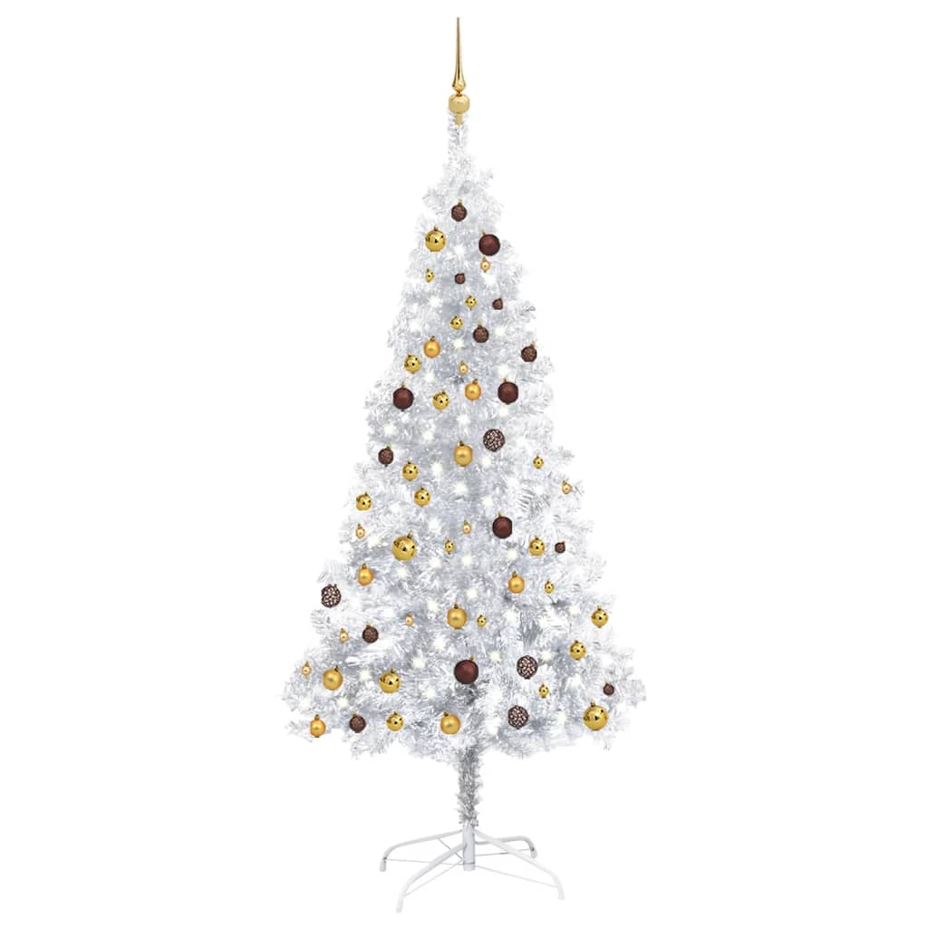 Kunstkerstboom Met Verlichting En Kerstballen 150 Cm Pvc