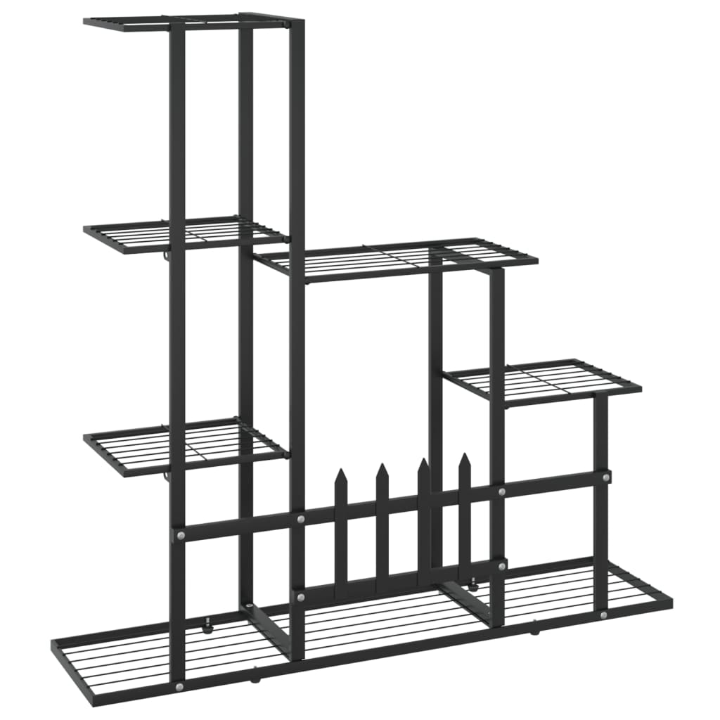 Bloemenstandaard 94,5X25X88 Cm Metaal Zwart