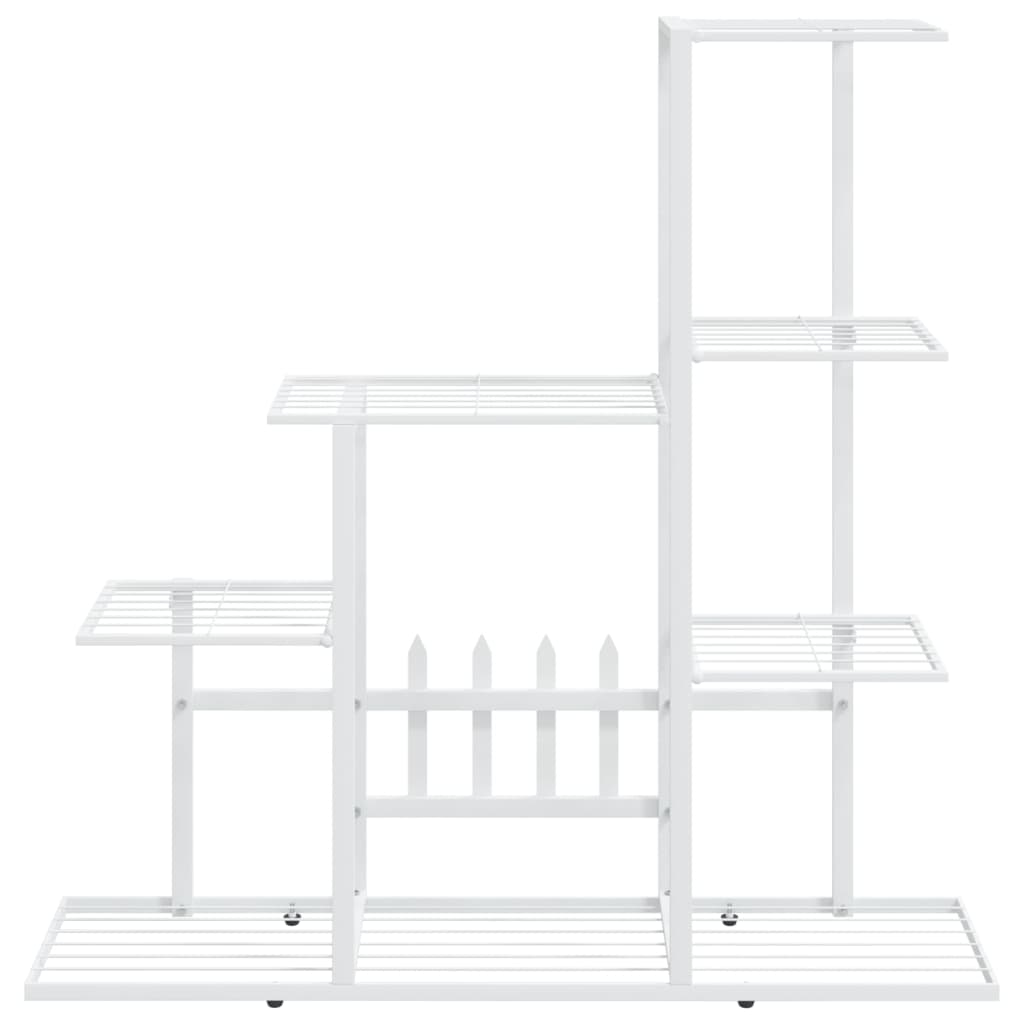 Bloemenstandaard 94,5X25X88 Cm Metaal Wit