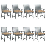Tuinstoelen 2 St Met Kussens Massief Acaciahout