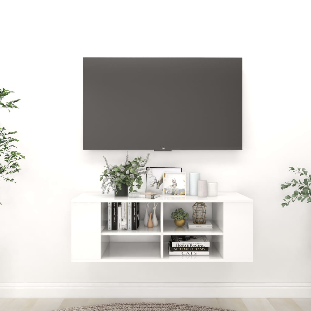 Tv-Wandmeubel 102X35X35 Cm Bewerkt Hout