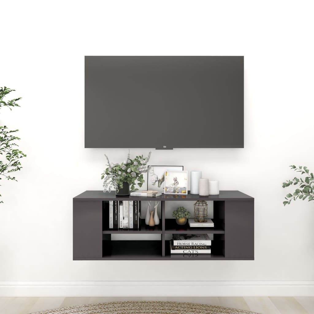 Tv-Wandmeubel 102X35X35 Cm Bewerkt Hout