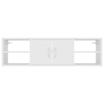 Wandschap 102X30X29 Cm Bewerkt Hout