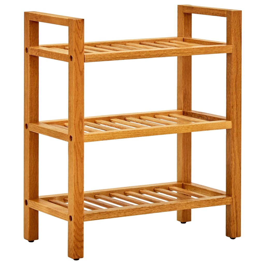 Schoenenrek Met 2 Schappen Massief Eikenhout