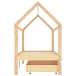 Kinderbedframe Met Lades Massief Grenenhout