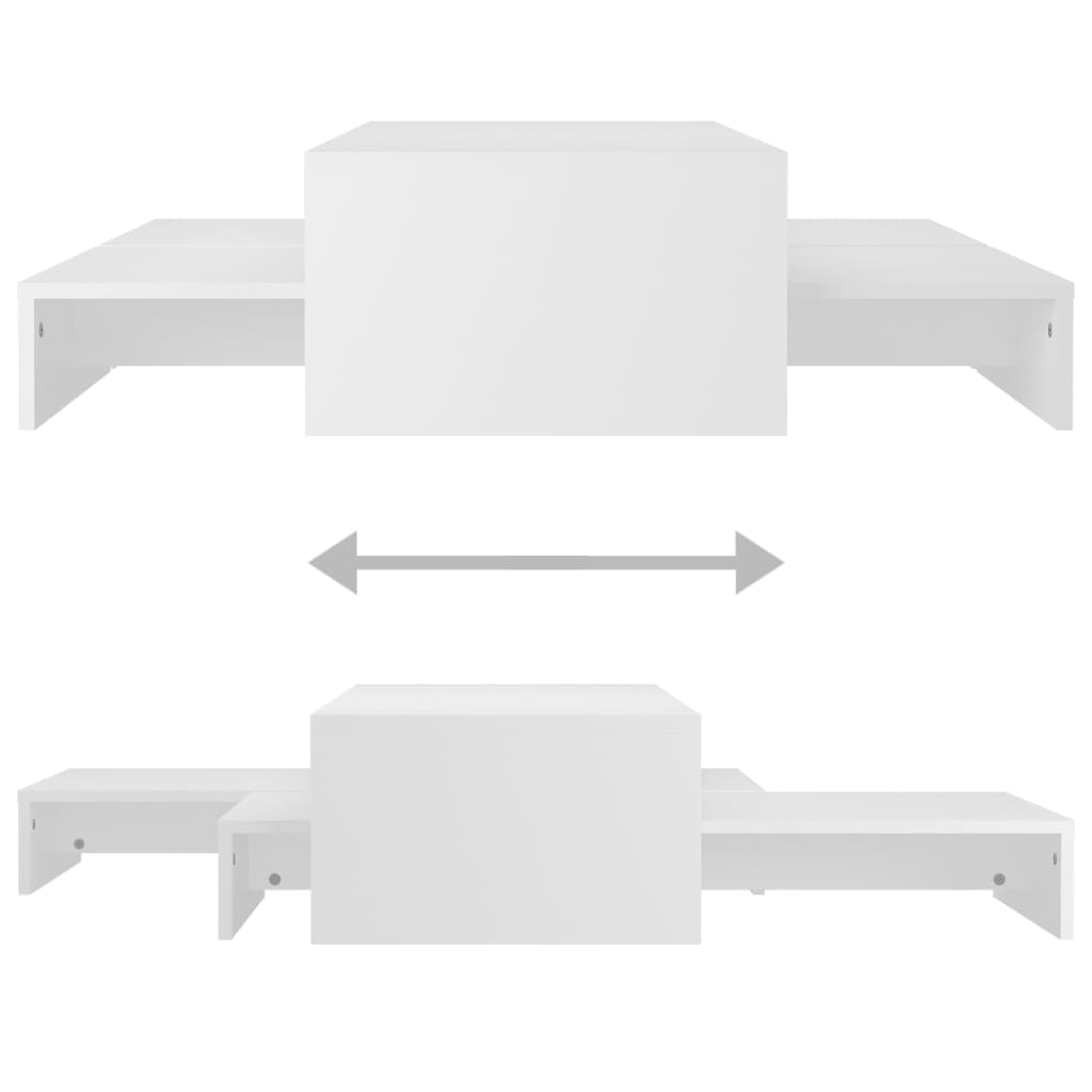 Salontafelset 100X100X26,5 Cm Bewerkt Hout