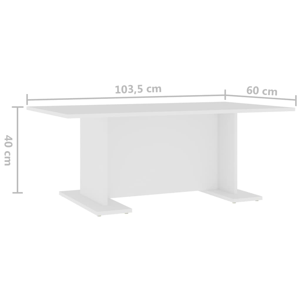 Salontafel 103,5X60X40 Cm Bewerkt Hout