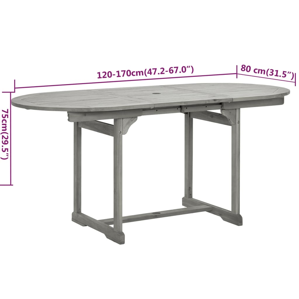 -Delige Tuinset Massief Acaciahout