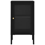 Dressoir 38X35X70 Cm Staal En Glas