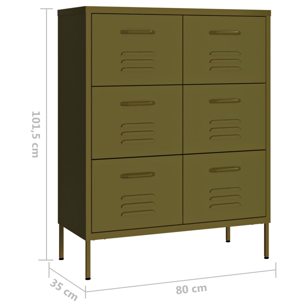 Ladekast 80X35X101,5 Cm Staal