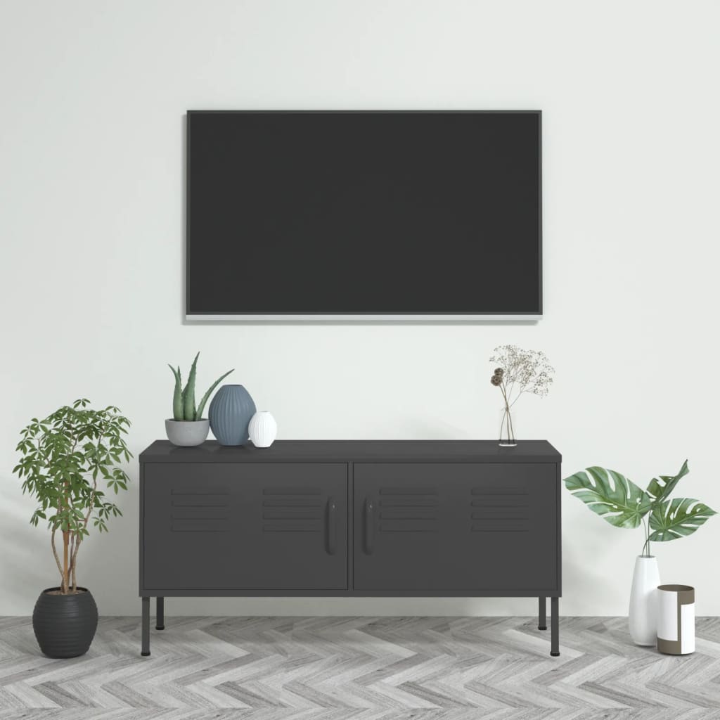 Tv-Meubel 105X35X50 Cm Staal