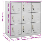 Lockerkast 90X45X92,5 Cm Staal