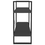 Boekenkast Met 2 Schappen Spaanplaat Grijs