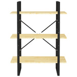 Boekenkast Met 3 Schappen Massief Grenen Naturel