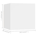 5-Delige Tv-Meubelset Bewerkt Hout
