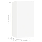 Tv-Meubelen 30,5X30X60 Cm Bewerkt Hout