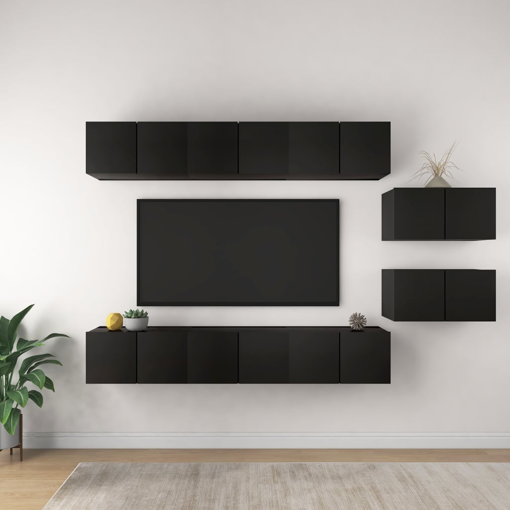 Tv-Meubelen Bewerkt Hout Kleurig