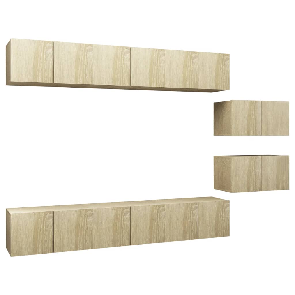 Tv-Meubelen Bewerkt Hout Kleurig
