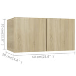 Tv-Meubelen Bewerkt Hout Kleurig