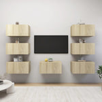 Tv-Meubelen 30,5X30X60 Cm Bewerkt Hout