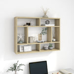 Wandschap 75X16X55 Cm Bewerkt Hout