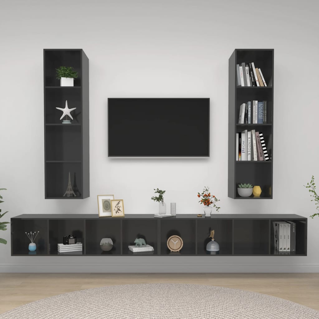 Tv-Wandmeubelen Bewerkt Hout