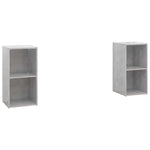 Tv-Meubelen 72X35X36,5 Cm Bewerkt Hout Betongrijs