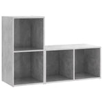 Tv-Meubelen 72X35X36,5 Cm Bewerkt Hout Betongrijs