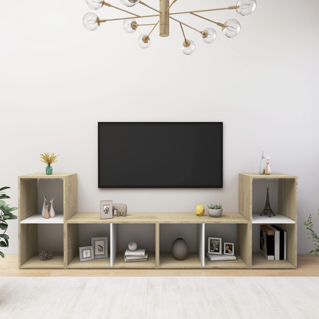 Tv-Meubelen 72X35X36,5 Cm Bewerkt Hout