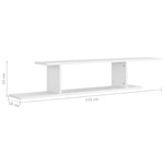 Tv-Wandschap 125X18X23 Cm Bewerkt Hout