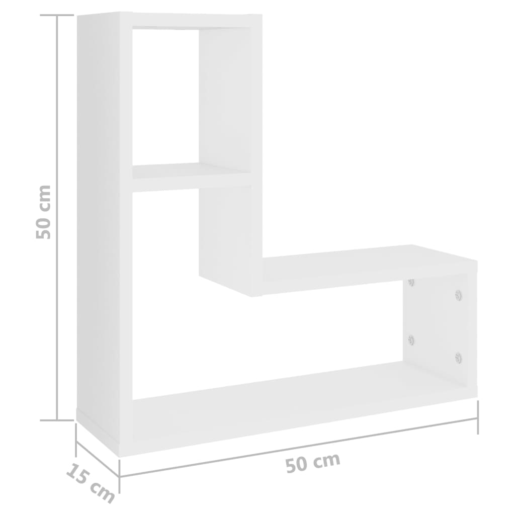 Wandschappen 50X15X50 Cm Bewerkt Hout