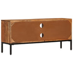 Tv-Meubel 110X30X50 Cm Massief Acaciahout Honingbruin En Grijs