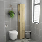 Badkamerkast 25X26,5X170 Cm Bewerkt Hout Sonoma Eikenkleurig