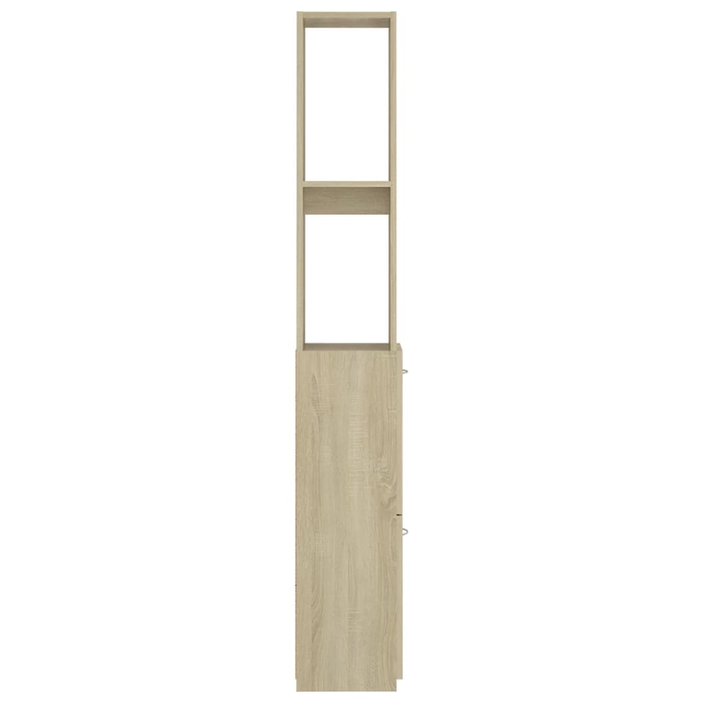 Badkamerkast 25X26,5X170 Cm Bewerkt Hout Sonoma Eikenkleurig
