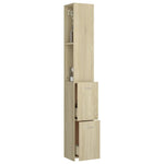 Badkamerkast 25X26,5X170 Cm Bewerkt Hout Sonoma Eikenkleurig