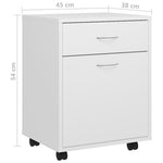 Rolkast 45X38X54 Cm Bewerkt Hout