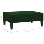 Voetenbank 78X56X32 Cm Fluweel