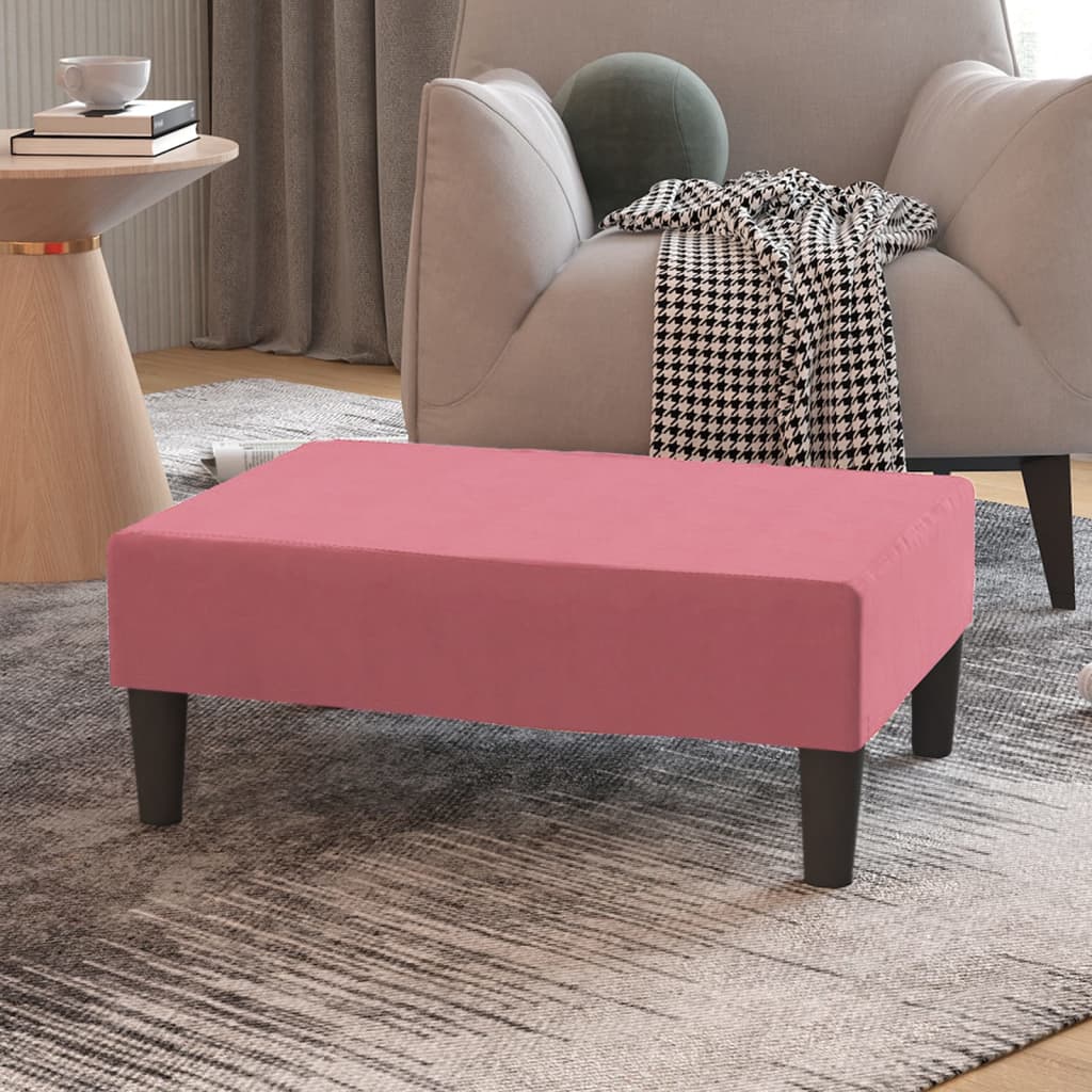 Voetenbank 78X56X32 Cm Fluweel